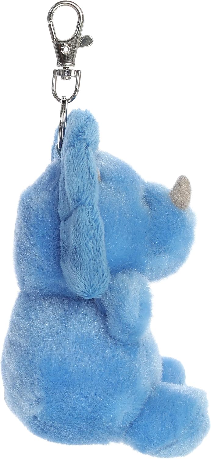4" Plush Triceratops Palm Pals Clip-On