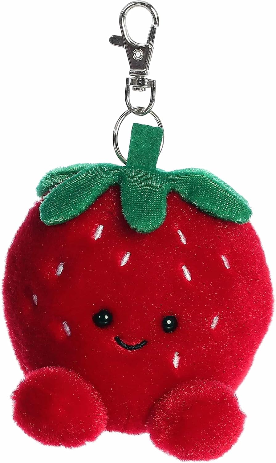 4" Plush Juicy Strawberry Palm Pals Clip-On