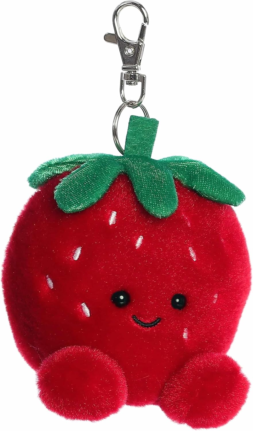 4" Plush Juicy Strawberry Palm Pals Clip-On