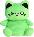 5" Plush Tasty Peach Toxic Green Meowchi Palm Pals