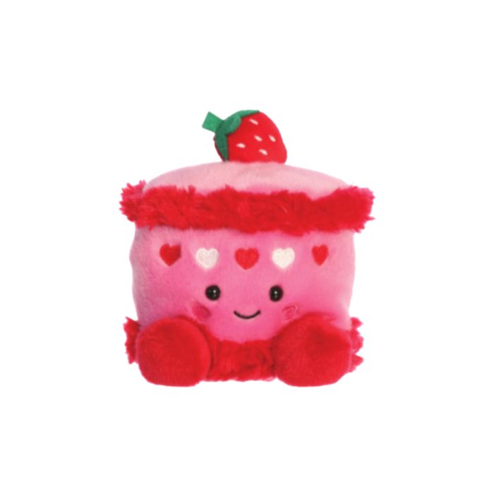 5" Plush Creme Strawberry Cake Palm Pals