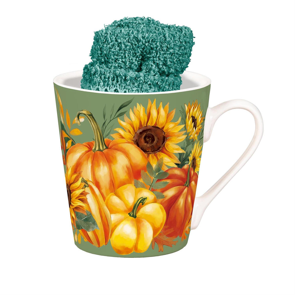 Grateful Gatherings Ceramic Mug & Cozy Socks Set