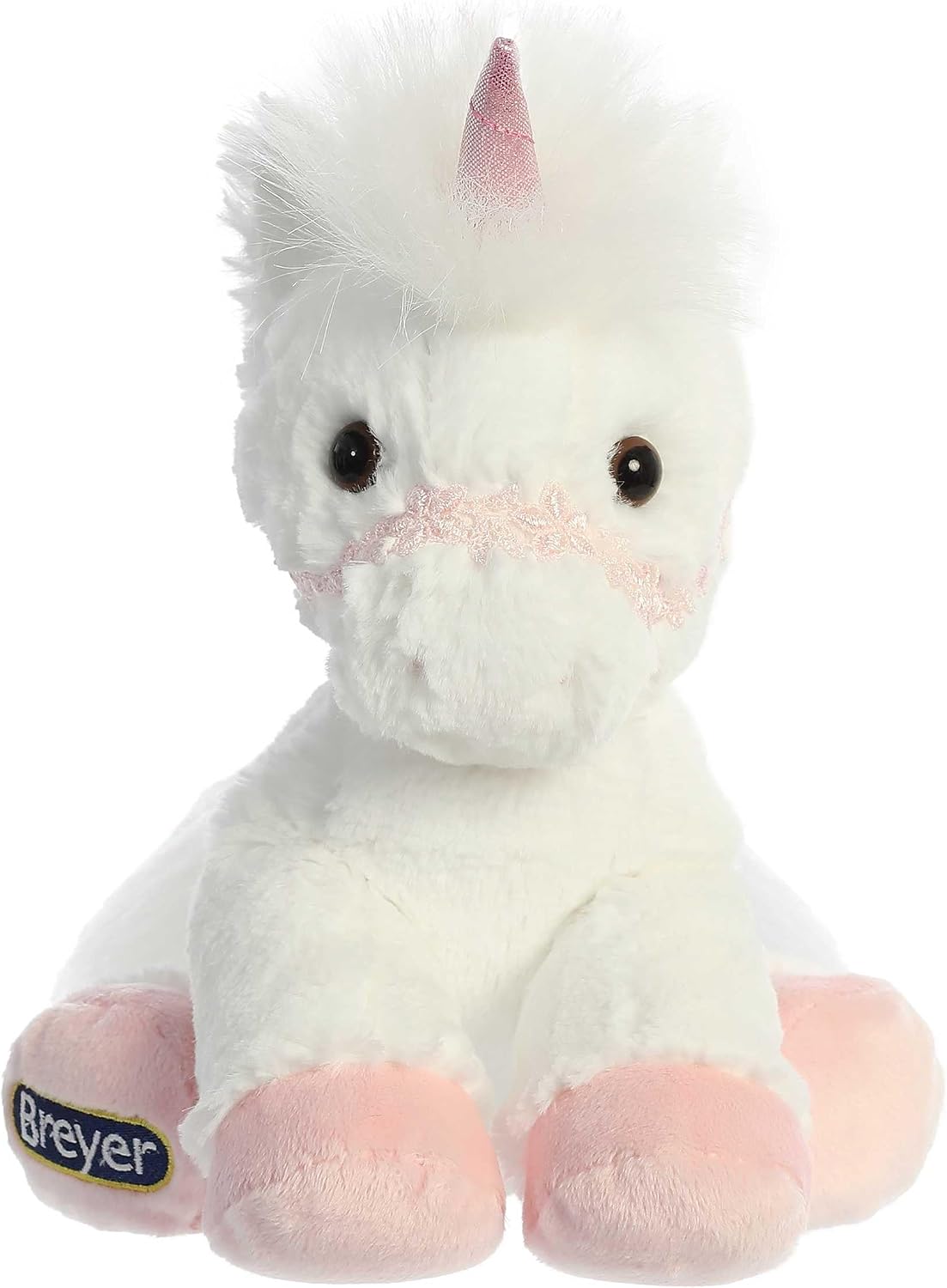 11" Plush Breyer Bridle Buddies White Unicorn, additional view 1