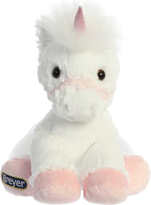 11" Plush Breyer Bridle Buddies White Unicorn, additional view 1