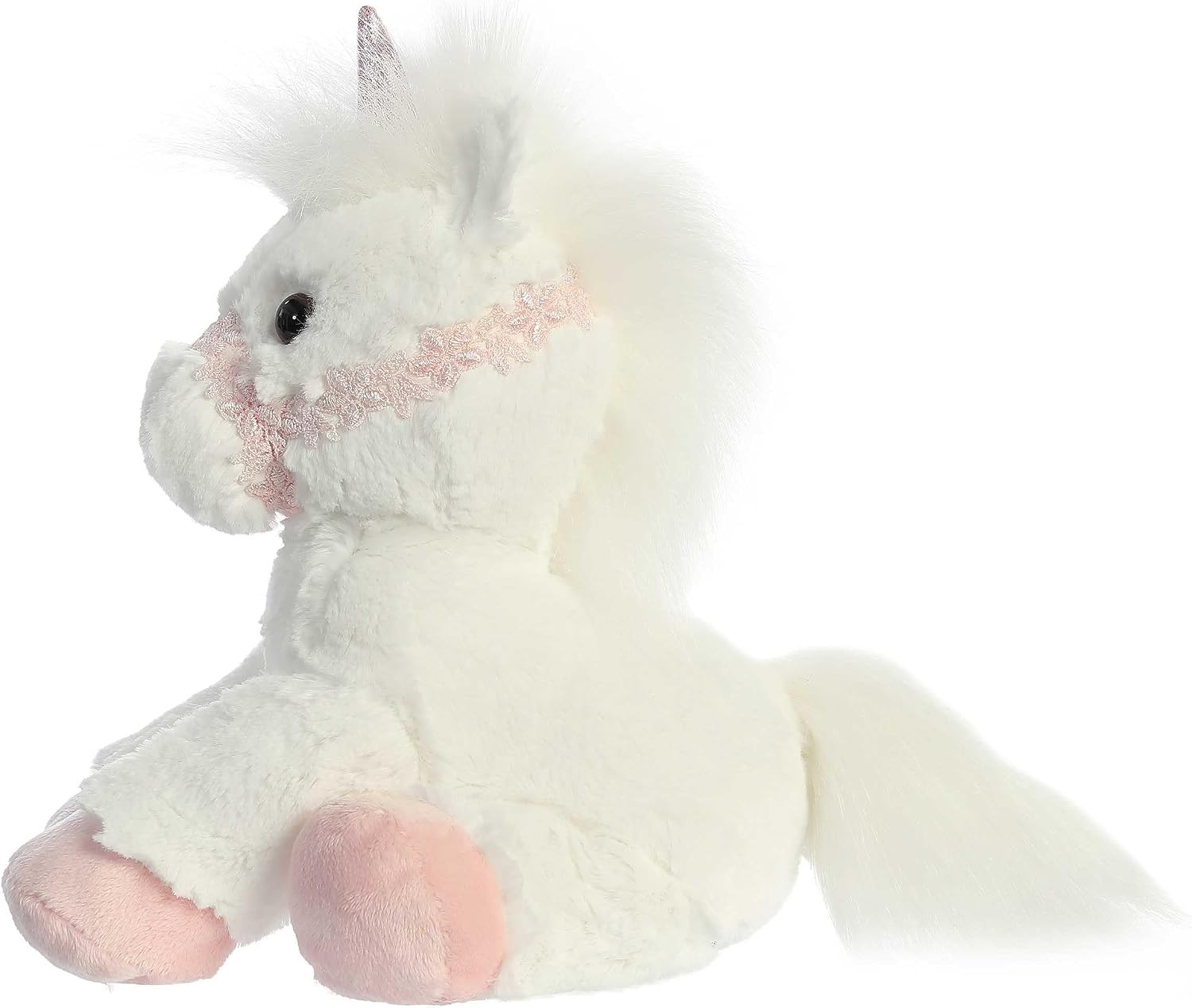 11" Plush Breyer Bridle Buddies White Unicorn, additional view 3