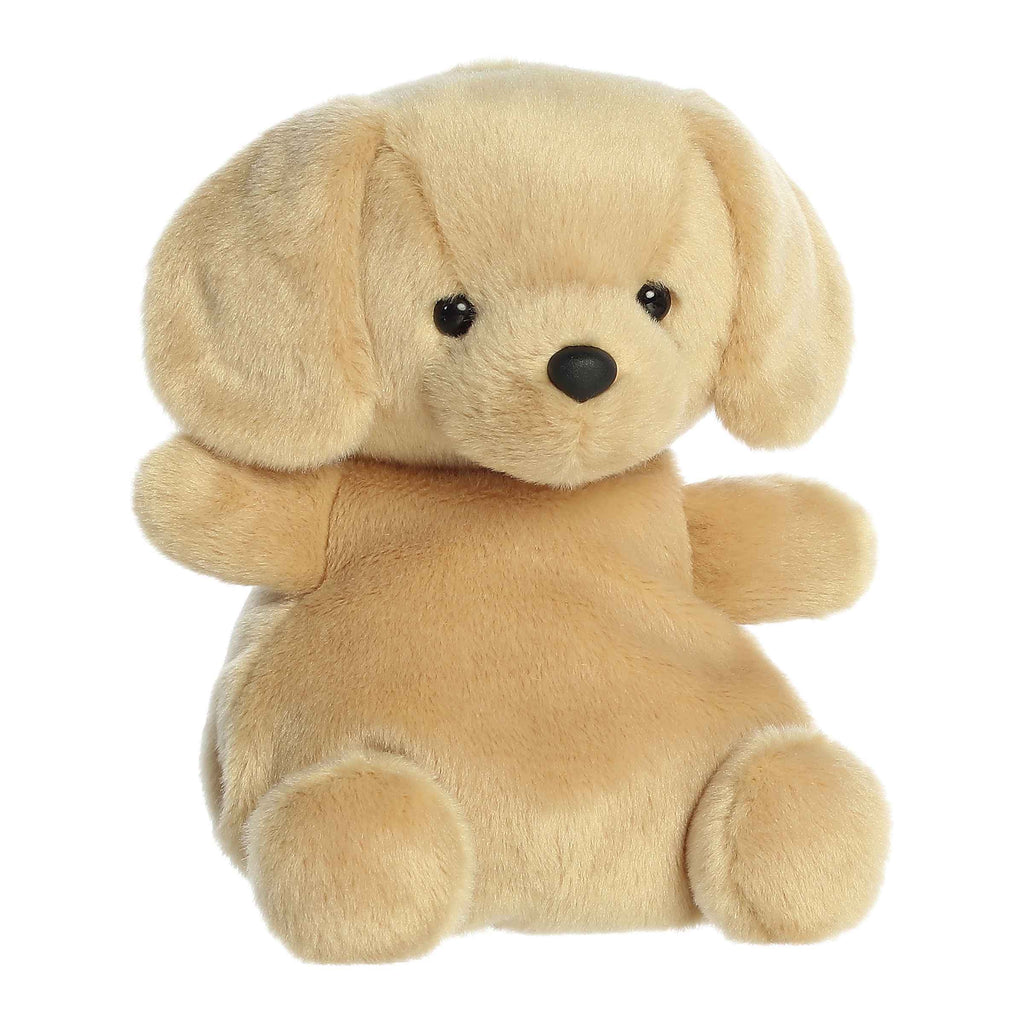8" Plush Sunny Yellow Labrador Party Palm Pal