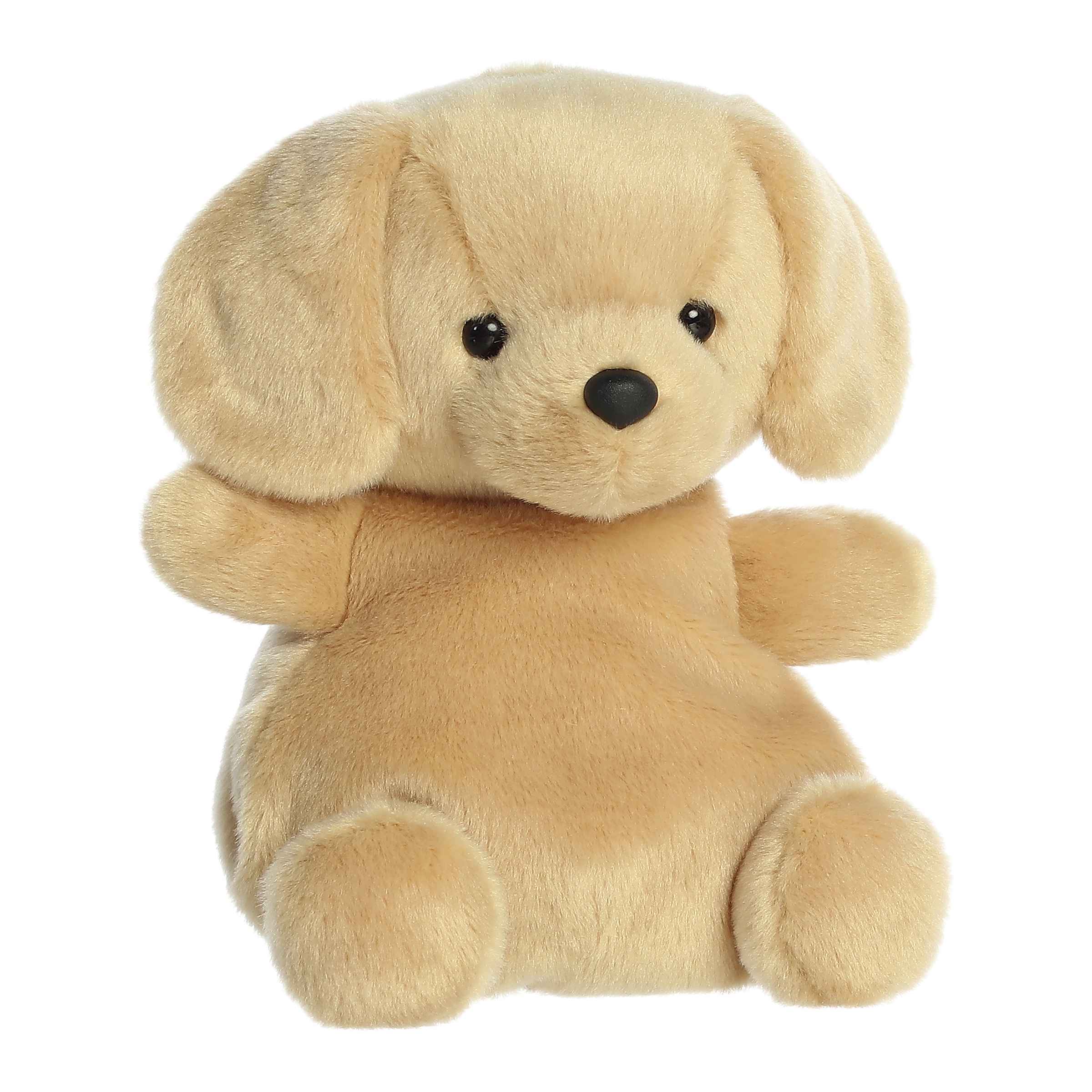 8" Plush Sunny Yellow Labrador Party Palm Pal