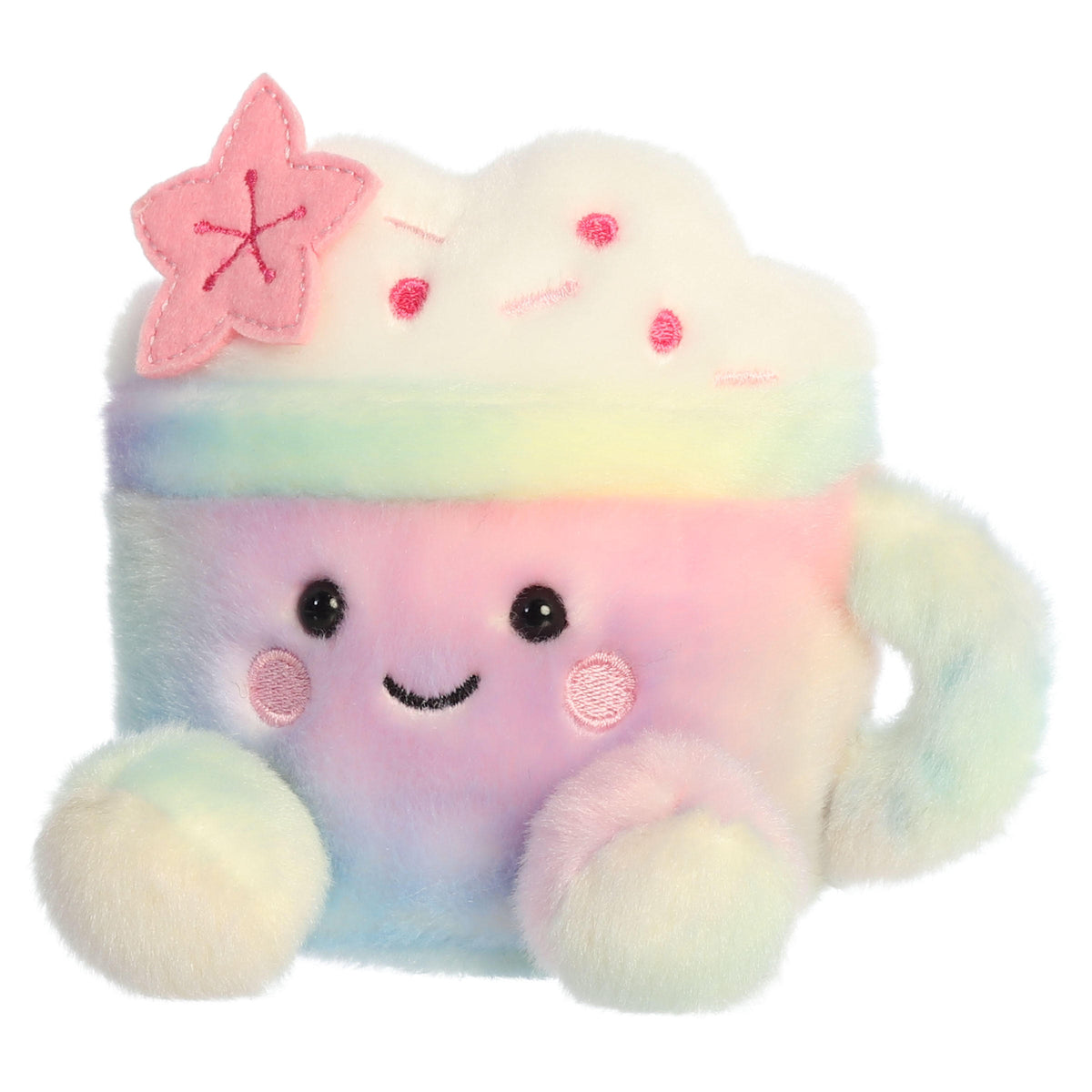 5" Plush Kikyo Cherry Blossom Latte Palm Pals