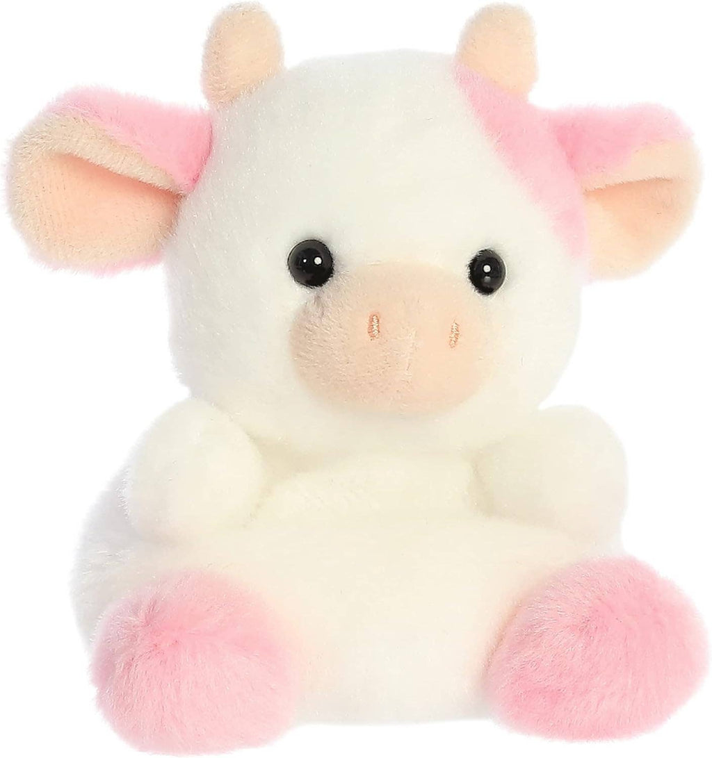5" Plush Belle Strawberry Cow Palm Pal