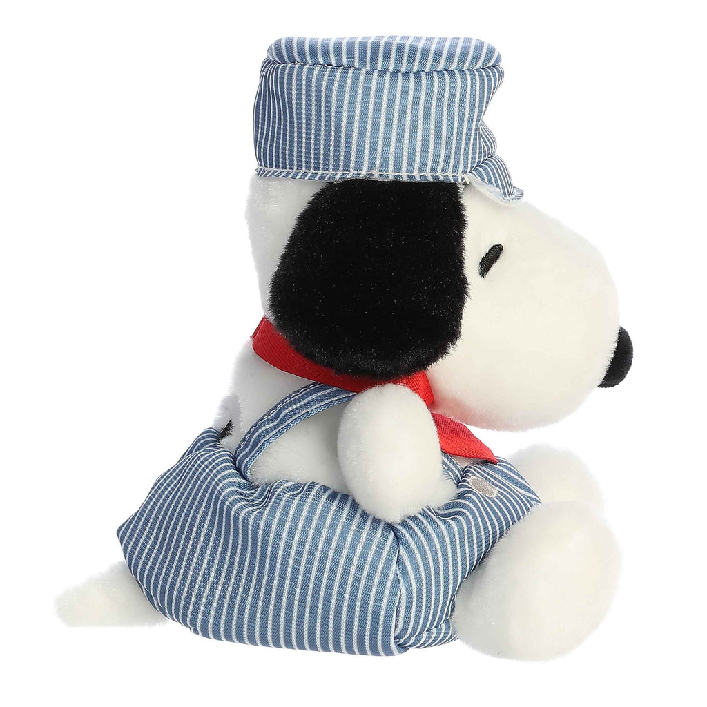 5" Plush Train Engineer Snoopy Palm Pals
