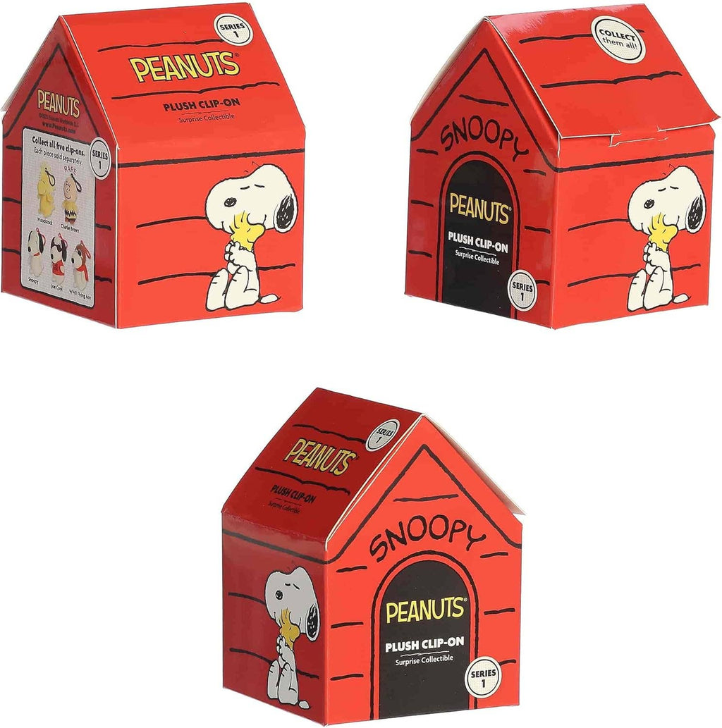 3.5" Plush Blind Pack Peanuts Mini Plush Surprise Collectible Series 1 Display of 12