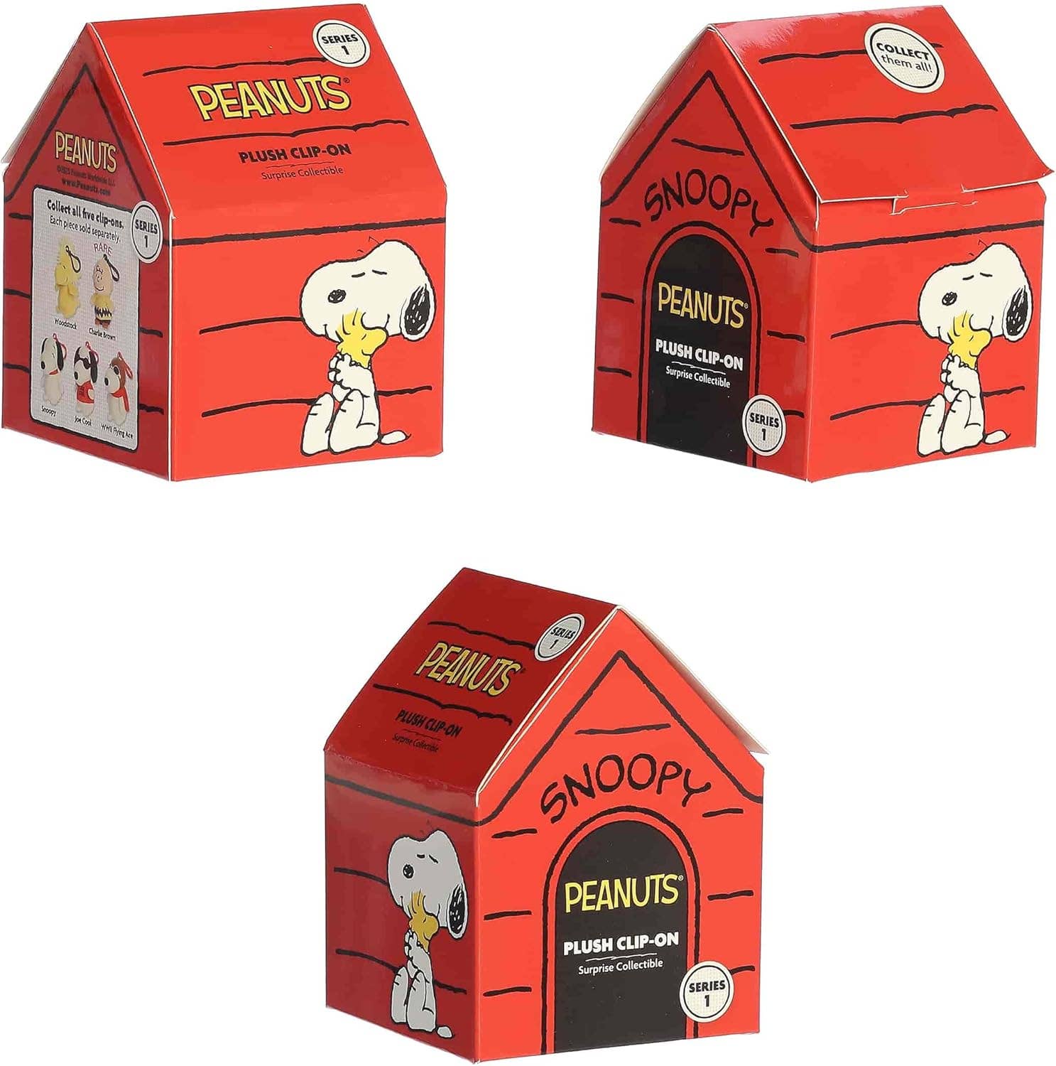 3.5" Plush Blind Pack Peanuts Mini Plush Surprise Collectible Series 1 Display of 12