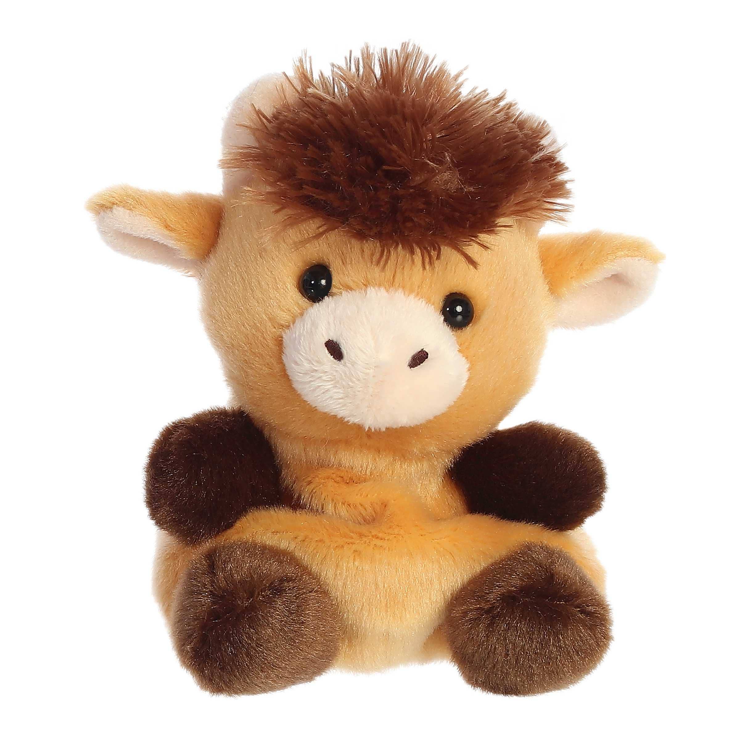 5" Plush Hubert Highland Cow Palm Pal