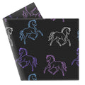 Neon Lights Horses Throw Blanket 60" x 72"