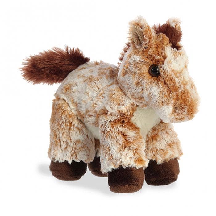 8" Plush Mini Flopsie Mocha Horse