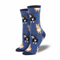 Corgi Butts Sock, Blue- Adult