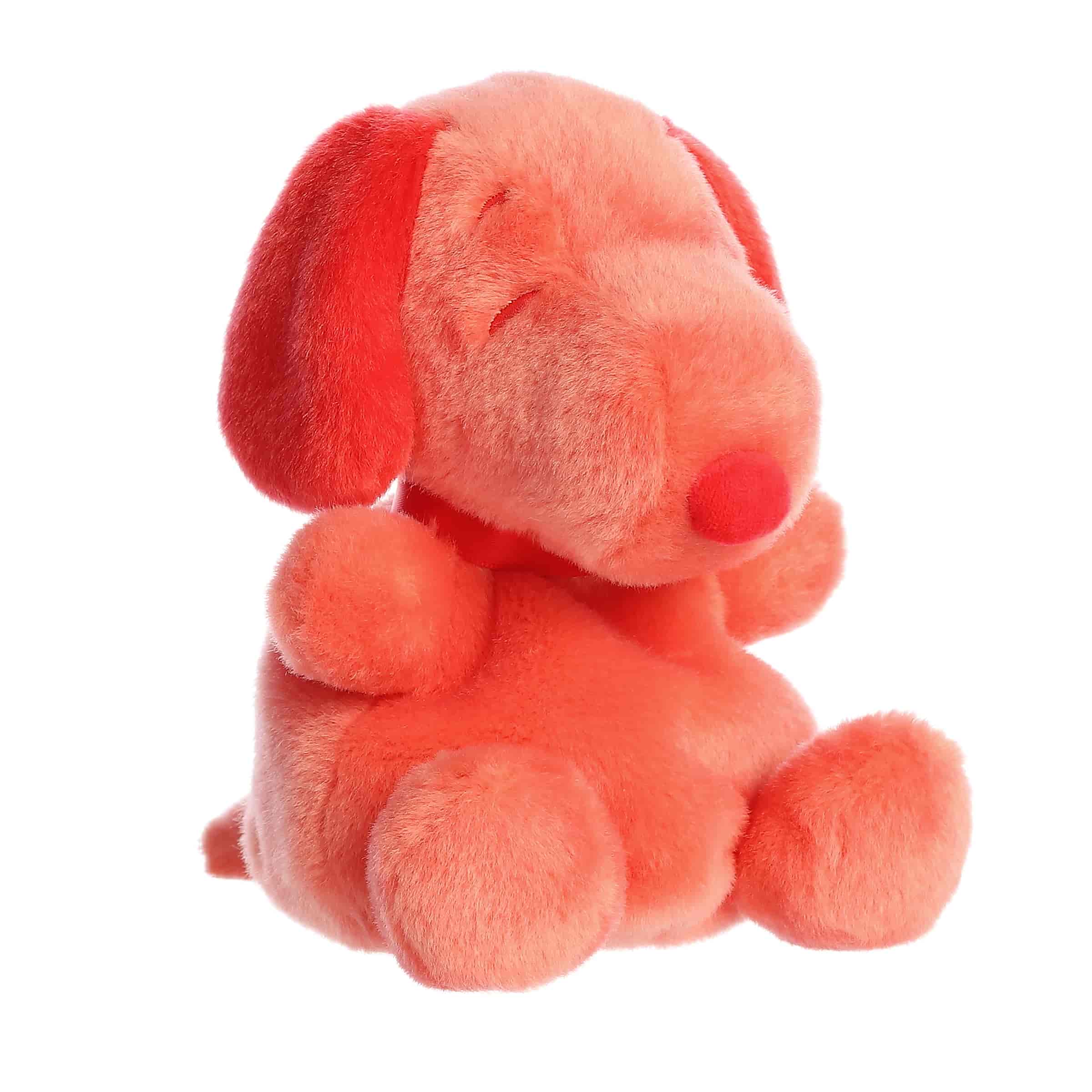 5" Plush Snoopy Color Collection Palm Pals Red