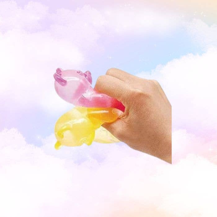 3.15" Squishy Slow Rise Gummy Bear Sensory Squeeze Stress Relief Toy Fidget, Display of 12