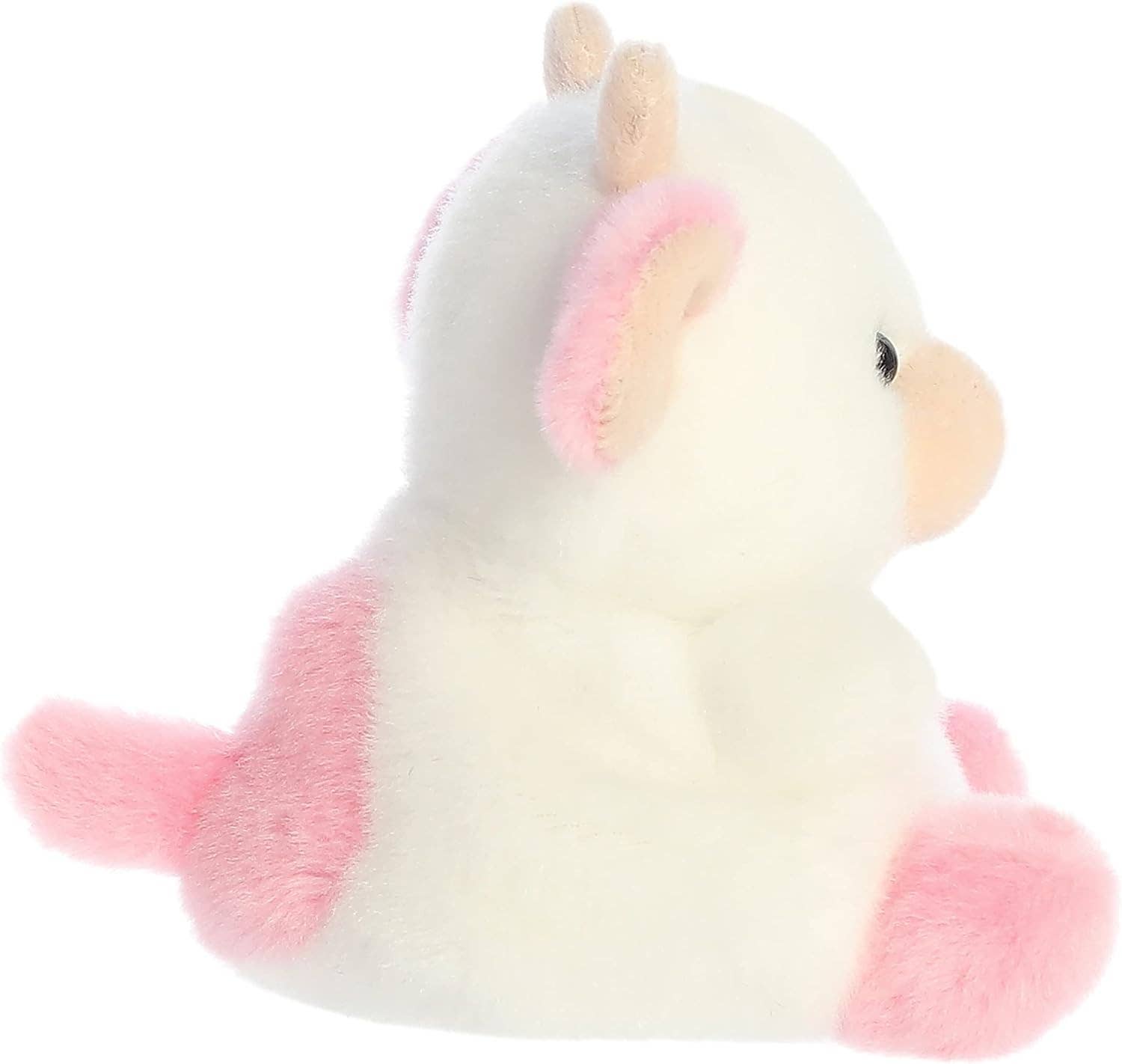 5" Plush Belle Strawberry Cow Palm Pal
