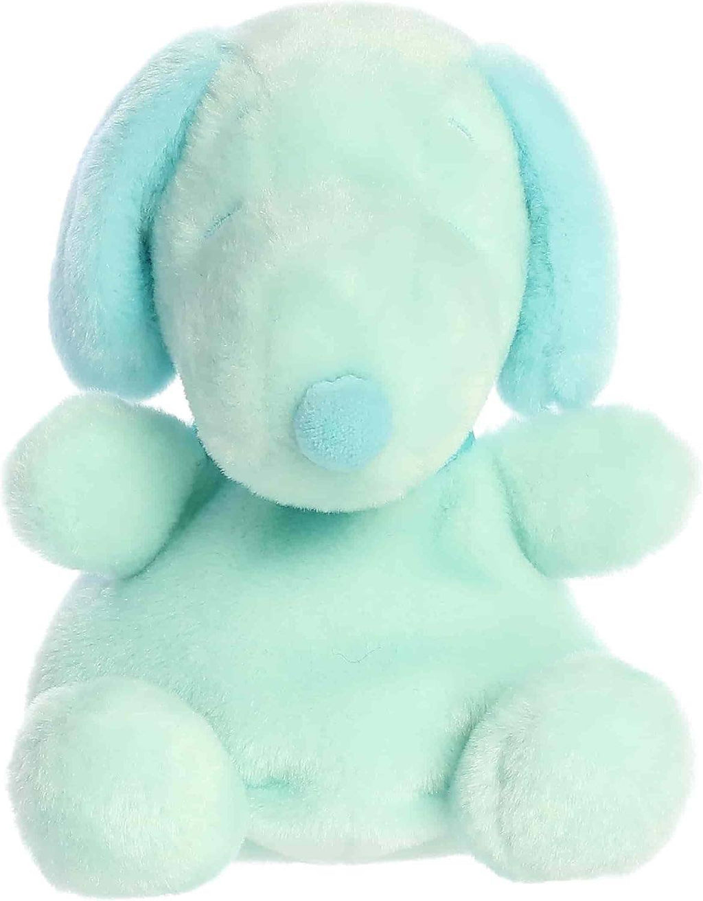5" Plush Snoopy Color Collection Palm Pals Light Blue Teal