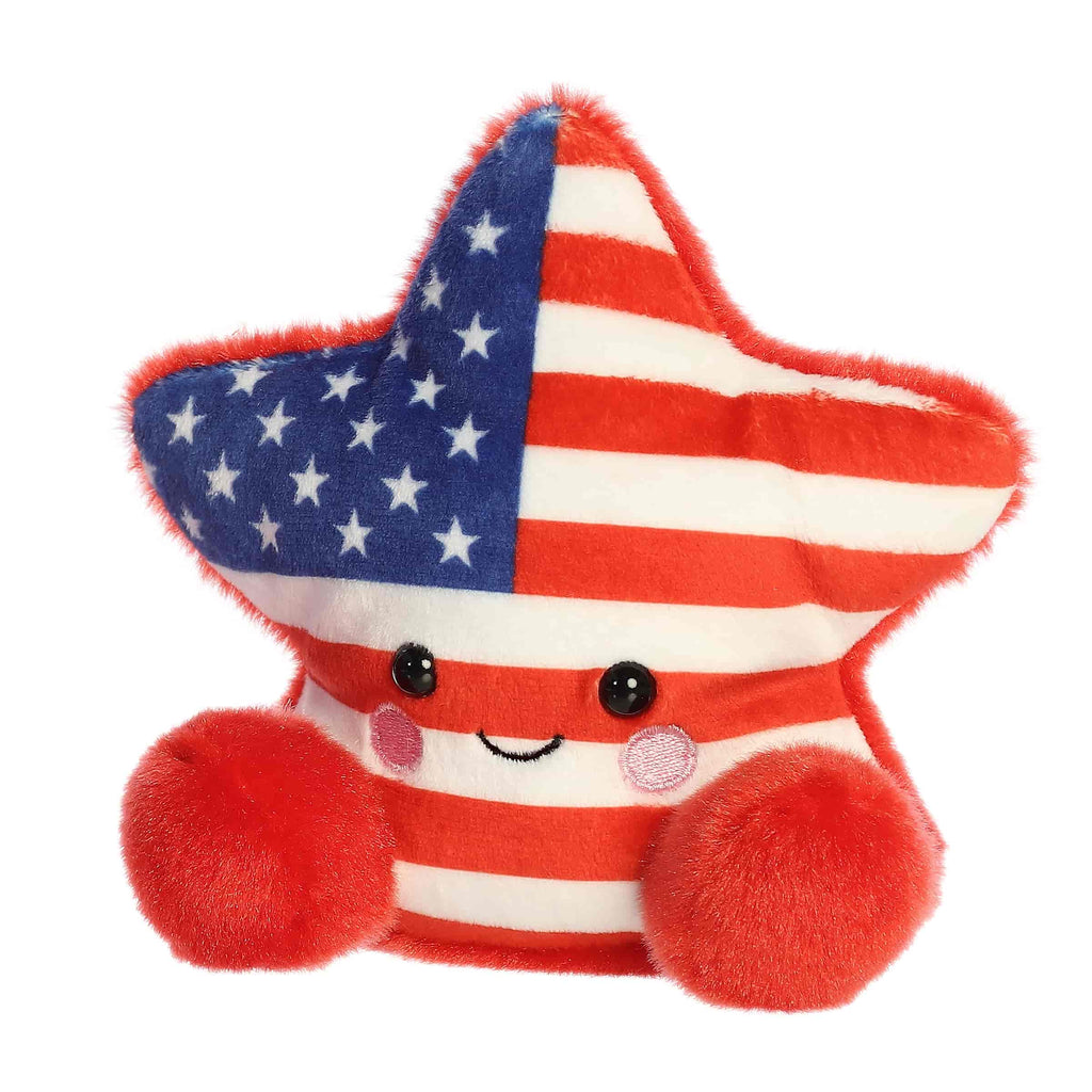 5" Plush Americana Star Palm Pal