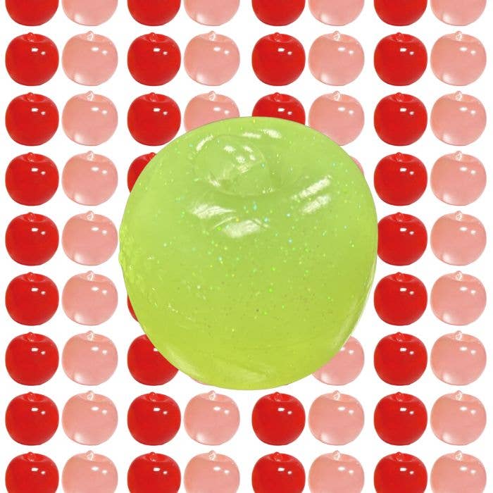 2.25" Squishy Apple Sensory Squeeze Stress Relief Toy Fidget, Display of 12