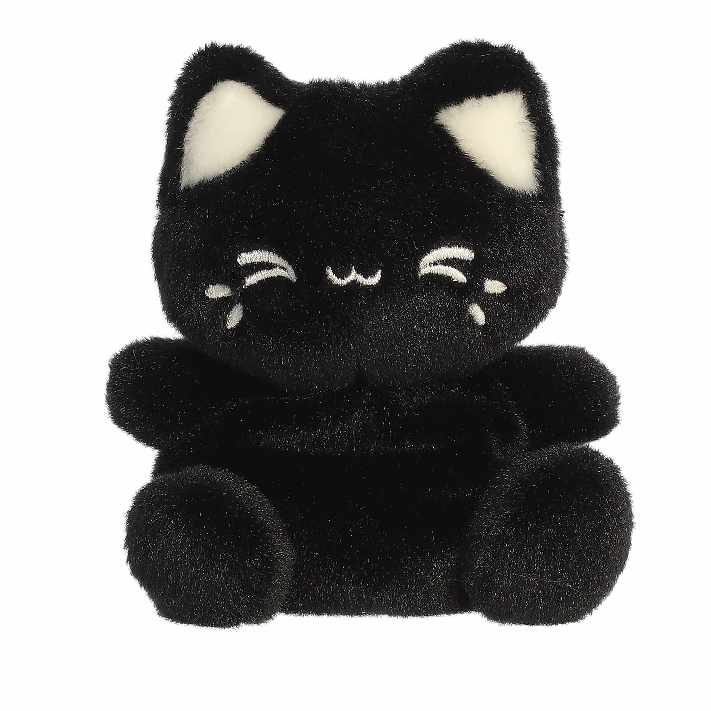5" Plush Black Sesame Meowchi Cat Palm Pals