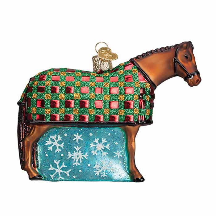 Ornament - Horse In Blanket, 3.5"