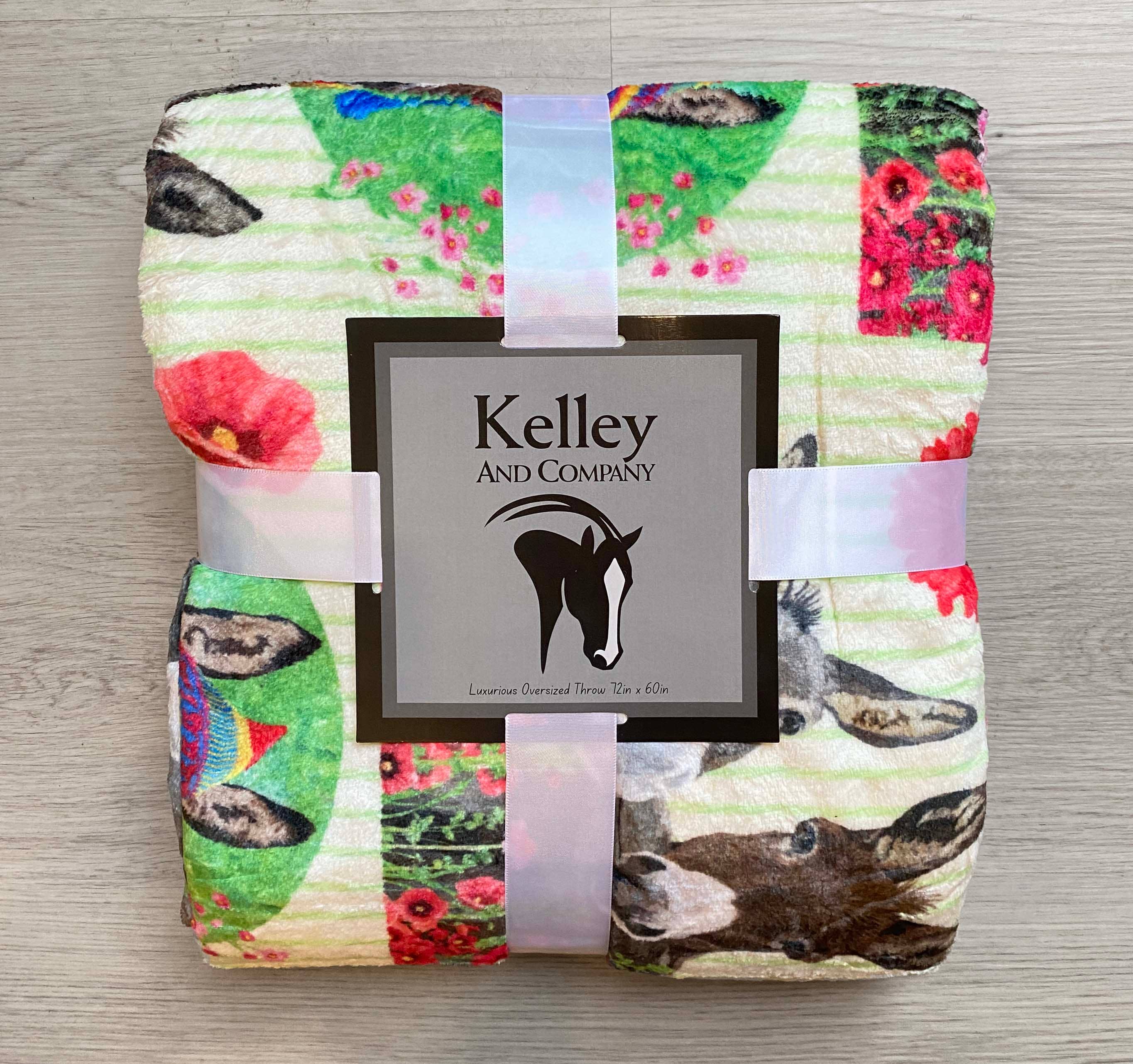 Donkey Garden Throw Blanket 60" x 72"