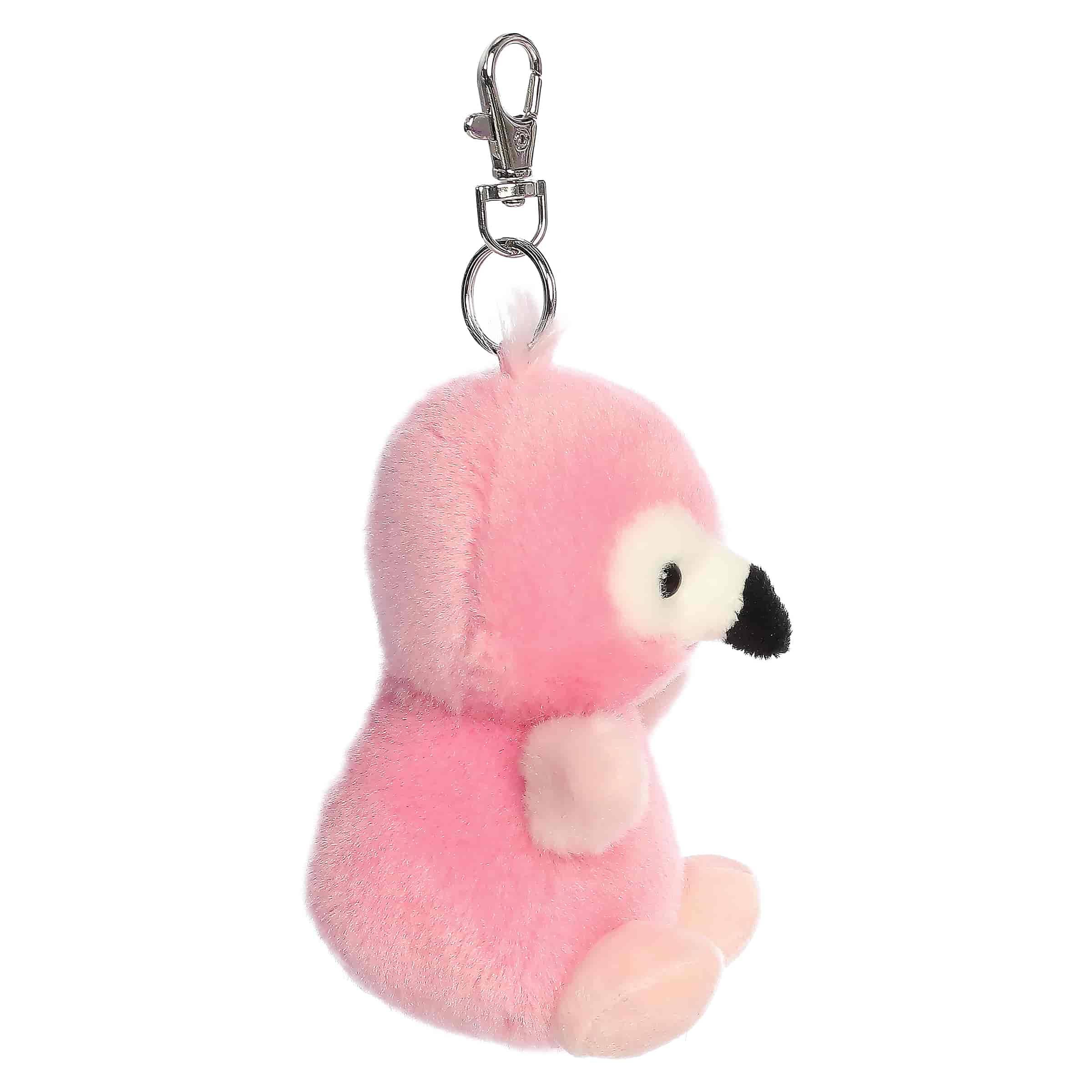4" Plush Pinky Flamingo Palm Pals Clip-On