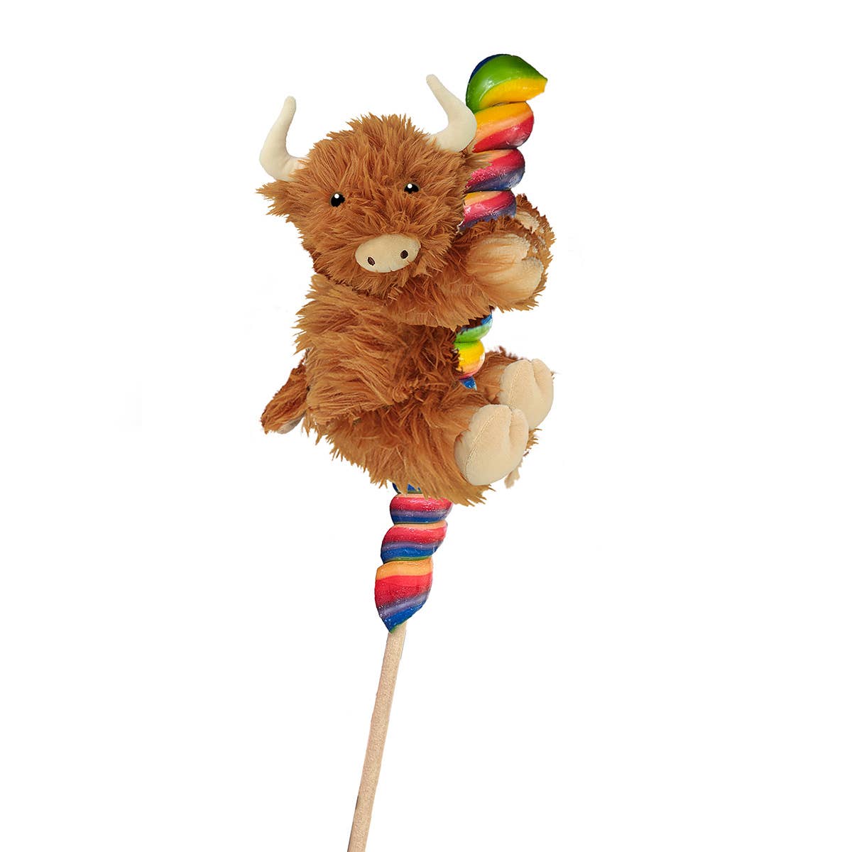 4" Plush Highland Cow On Pop