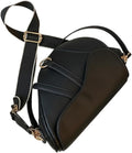 Saddle Purse Handbag, Black