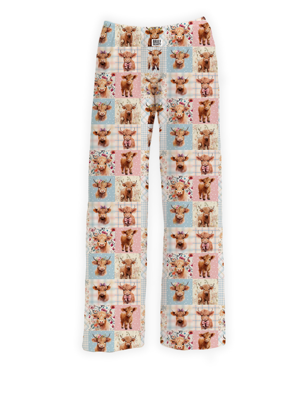 Highland Cow Quilt Lounge Pants