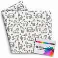 DIY Horse Throw Blanket 60" x 72" includes Fabric Markers