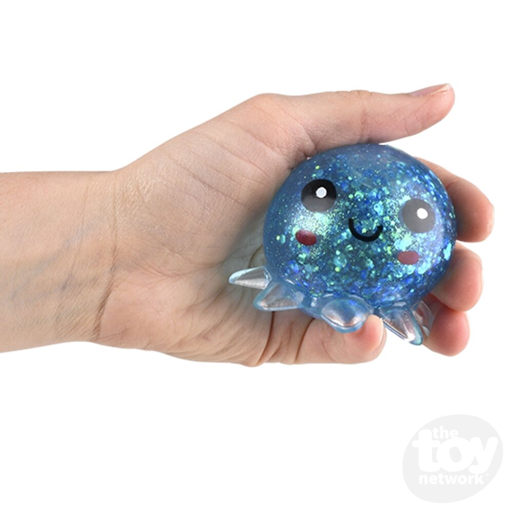 2.5" Sugar Squeezy Octopus Sensory Toys, Display of 12