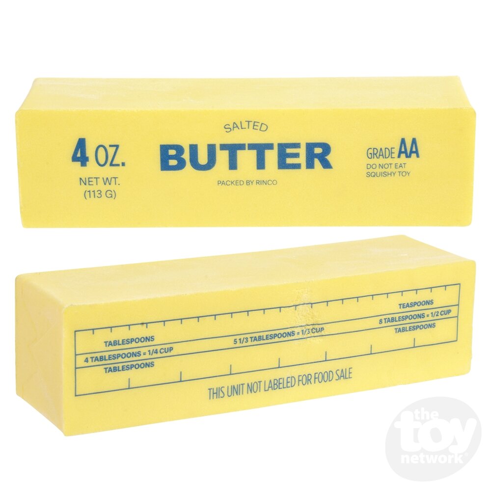 5.5" Squish Butter Sensory Toys, Display of 12