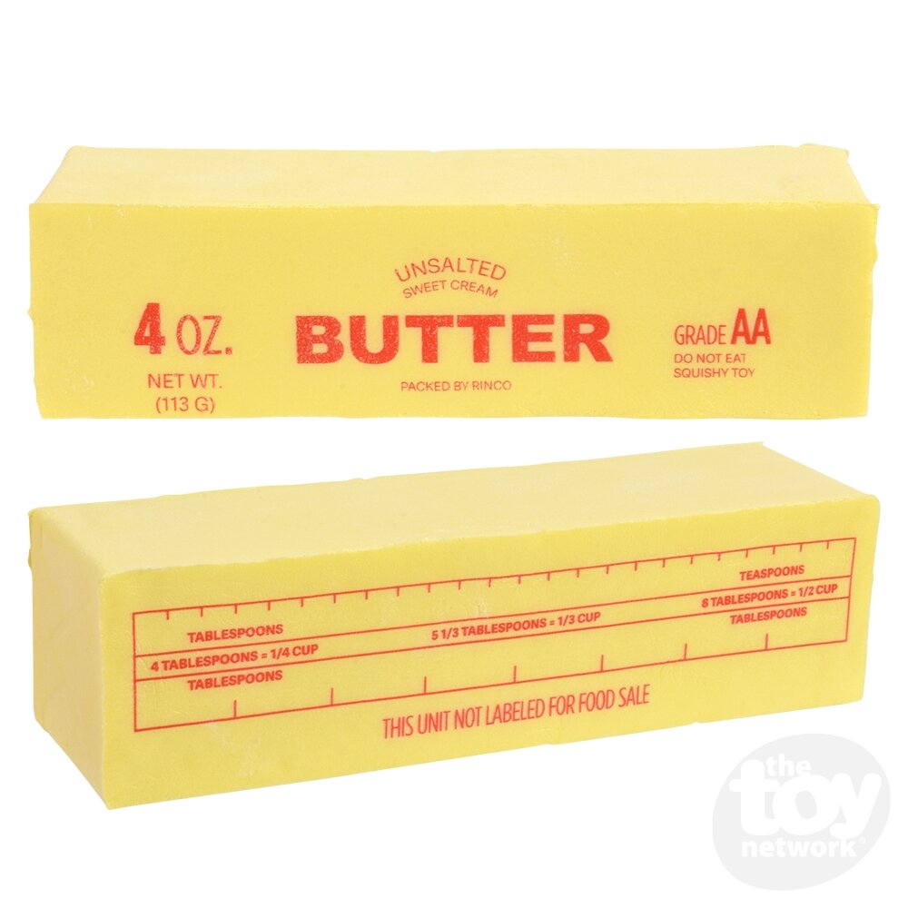5.5" Squish Butter Sensory Toys, Display of 12