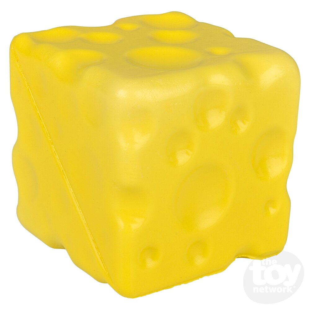 2.75" Squish Cheese Sensory Toys, Display of 12