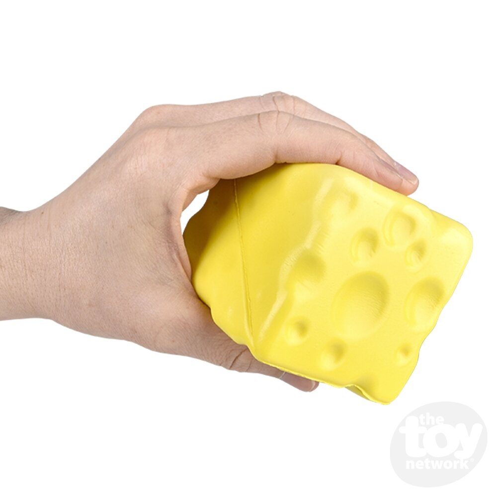 2.75" Squish Cheese Sensory Toys, Display of 12