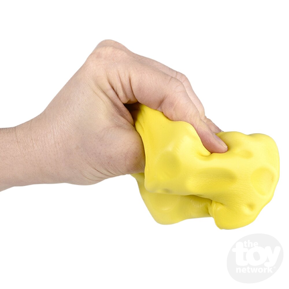 2.75" Squish Cheese Sensory Toys, Display of 12