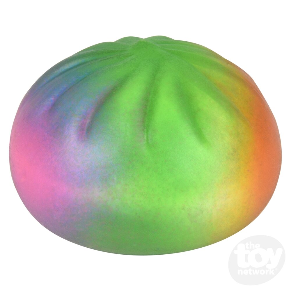 2" Squish and Stretch Surprise Rainbow Dumpling Sensory Toys, Display of 12
