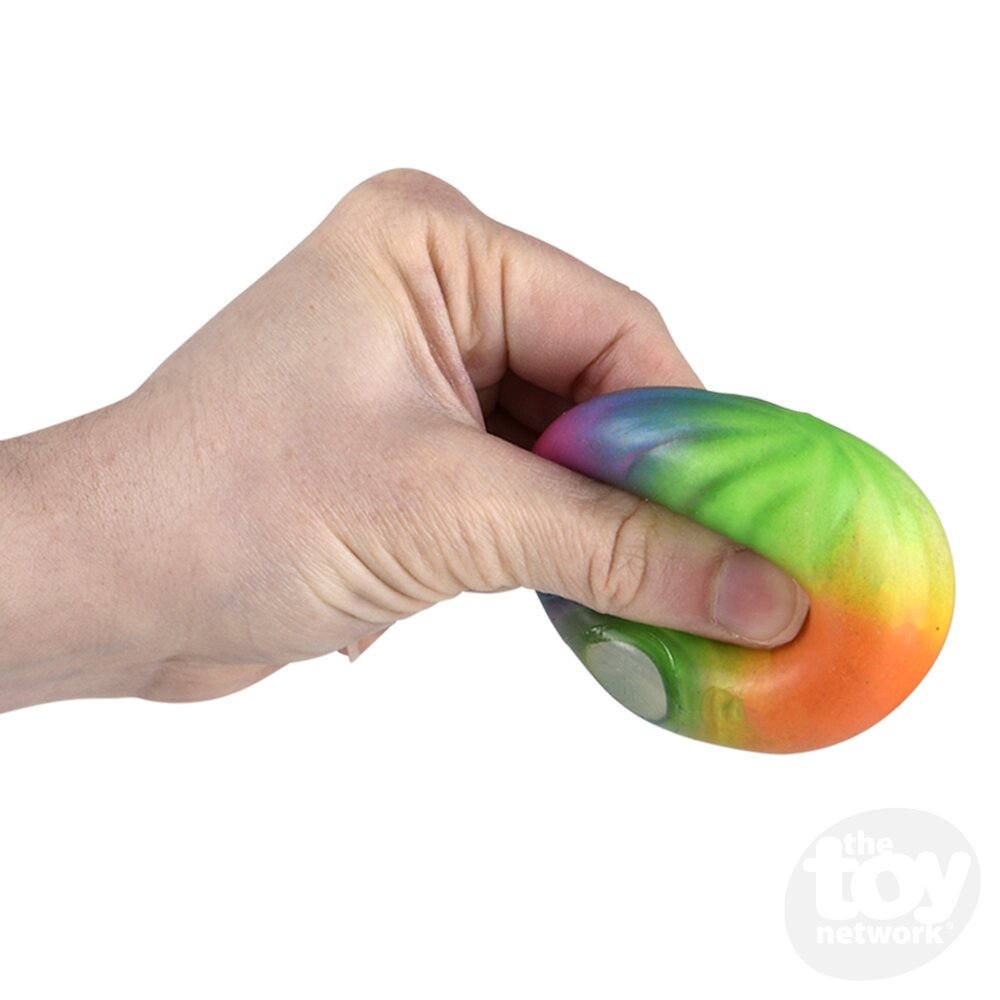 2" Squish and Stretch Surprise Rainbow Dumpling Sensory Toys, Display of 12