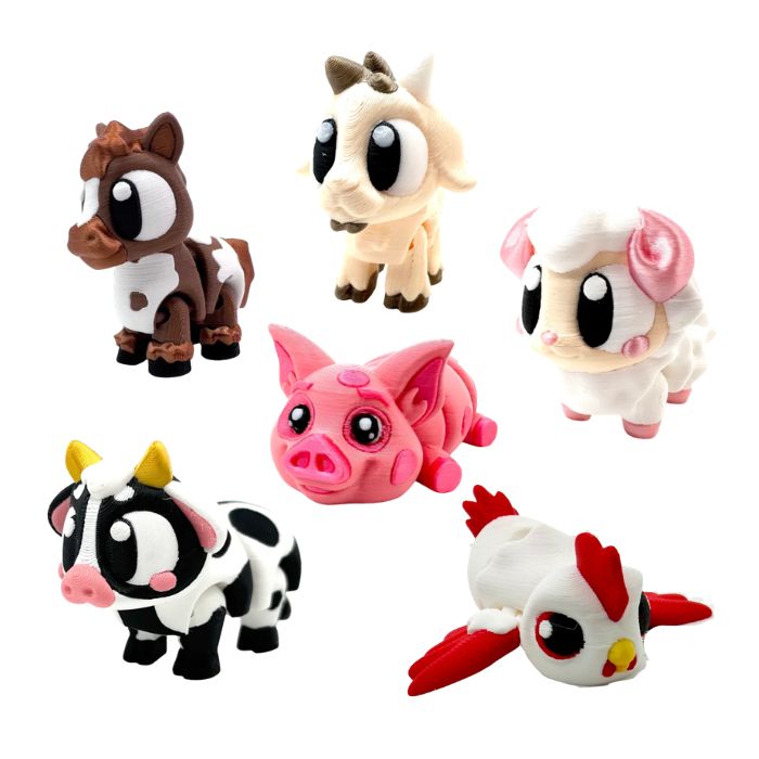 Farm Animal Pocket Bippits 12 Pack