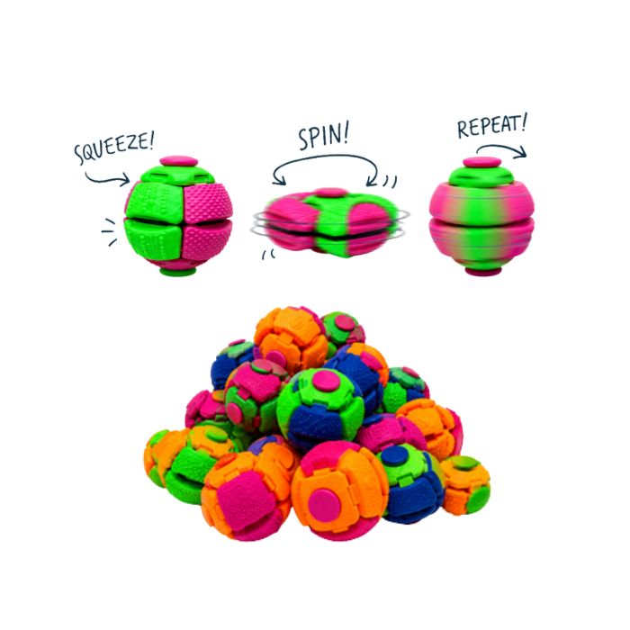 Orbix 3-in-1 Sensory Fidget Spinner 5 Pack