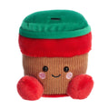 5" Plush Jo Peppermint Mocha Coffee Palm Pal