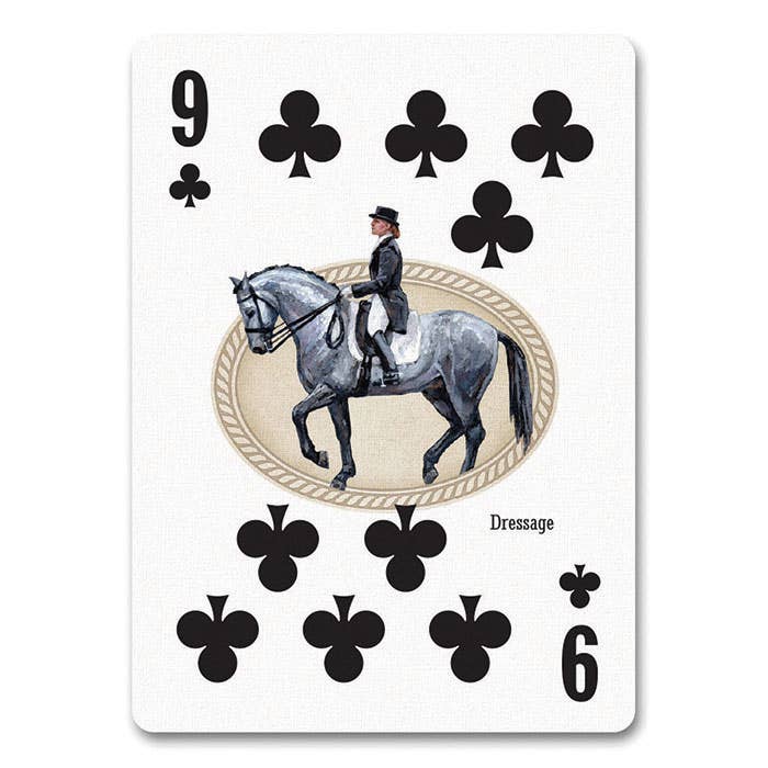 Horse Playing Cards, Countertop Display of 12