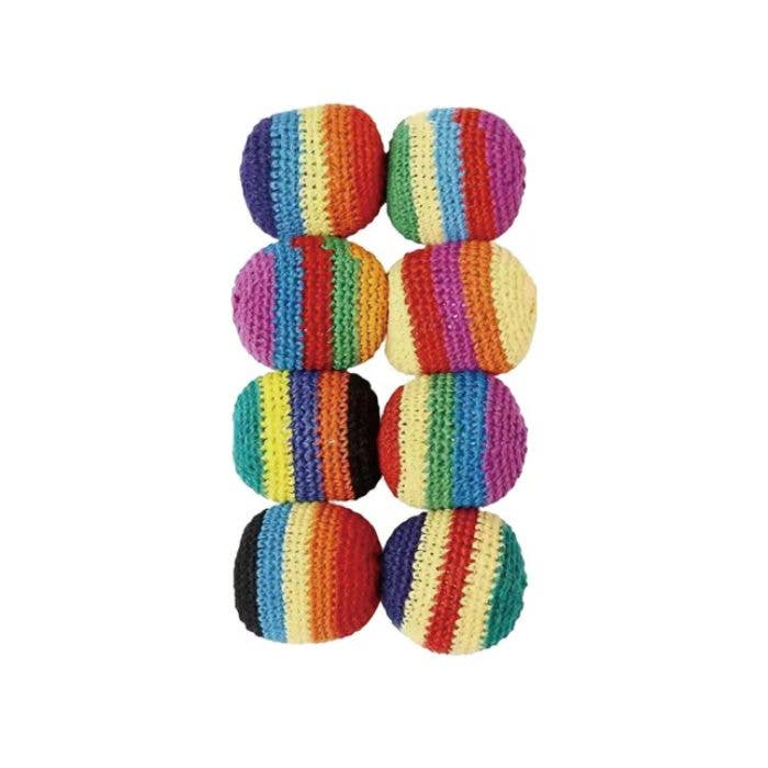 2.5" Hacky Sack Stress Relief Kick Toy Fidget, Display of 24