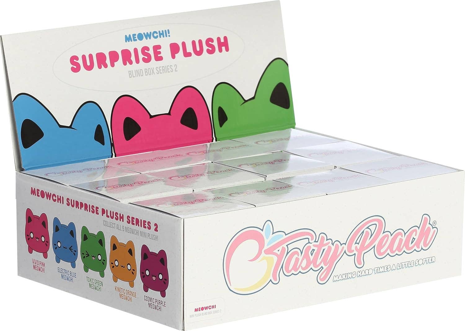 3.5" Plush Blind Pack Meowchi Surprise Series 2 Display of 12