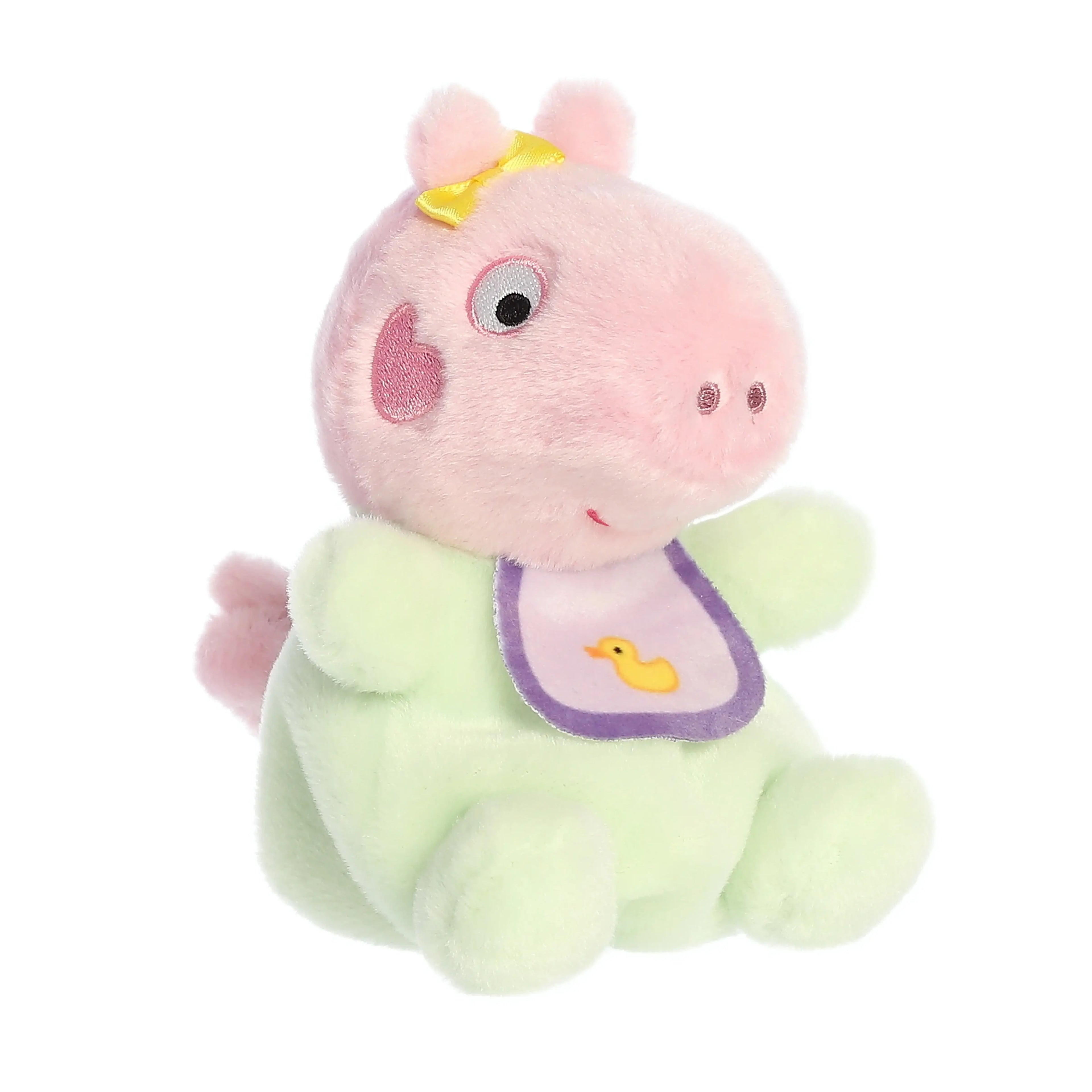 5" Plush Baby Evie with Bib Pig Palm Pals