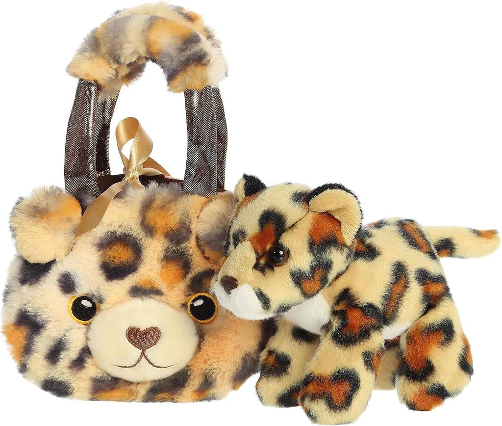 8" Plush Fuzzy Face Jaguar Fancy Pals